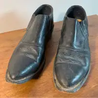 90s Cowboy western leather shoes (femme)