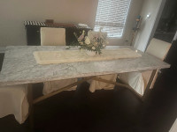Restoration Hardware torano marble dining table 40x96