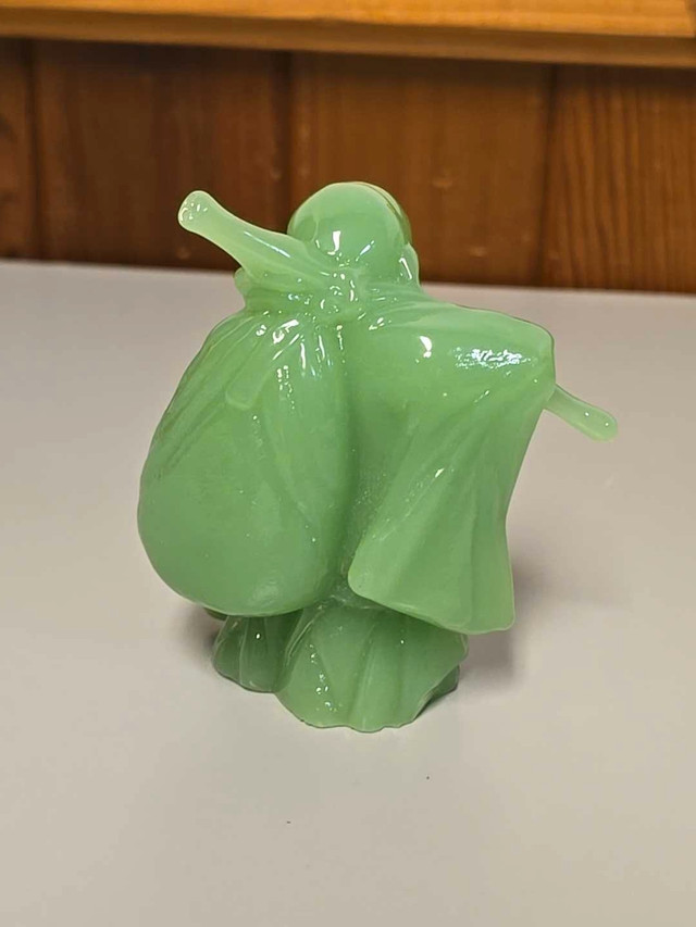 Jadeite Glass Buddha Figure 3x3.5 in Arts & Collectibles in St. Catharines - Image 3