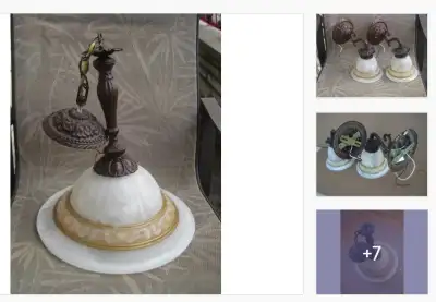 80$ - Ensemble  Plafonniers et Appliques /  Ceiling Fixtures, View more