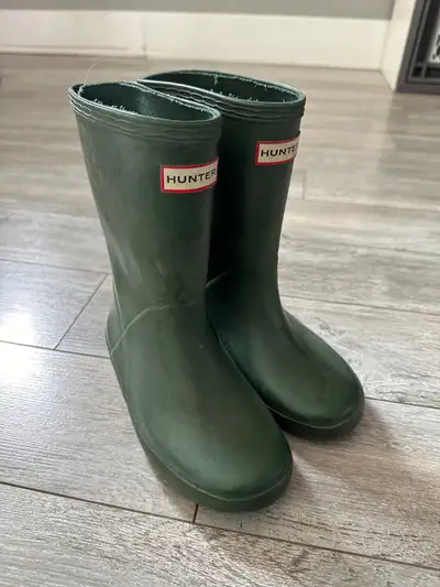 Kids Hunter Rain Boots-Size 11 Price as listed OBO.