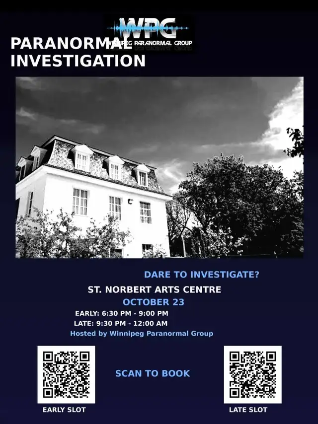 Paranormal Investigation at St Norbert Art Centre 