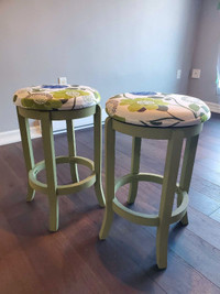 2 counter height stools