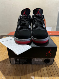 DS Size 10.5 Jordan 4 Bred (2019)