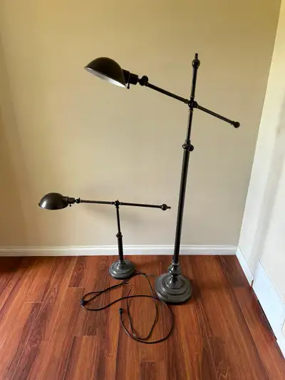 Table lamp with matching floor lamp, View more