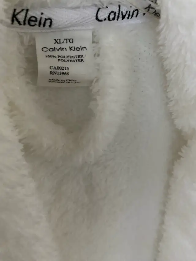 Calvin Klein Women's White Robe XL