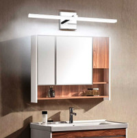 24" Dimmable Bathroom Vanity Light Modern Polished Chrome