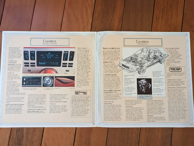 1986 Cadillac Cimarron Dealership Brochure, GM Canada in Arts & Collectibles in Bedford - Image 4