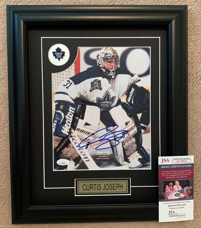 Curtis Joseph Toronto Maple Leafs Autographed 8x10 Photo