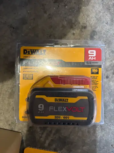 DeWalt 9AH Flexvolt Battery, View more