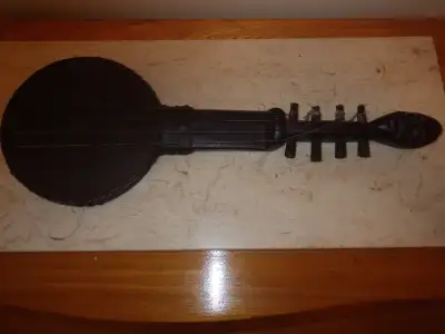 Primitive African Gourd Tribal Musical String Instrument, View more