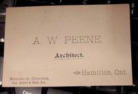 A. W. Peene, Architect -(business card)-Peene, A. W. (1869-1940
