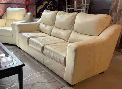 Leather Couch & Chair, View more