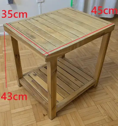 Gardenia Etagere Wood 2-Tier End Table, Coffee Table, View more