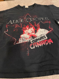 Alice cooper concert tour t-shirt Lrg