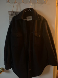  Aritzia 100% wool gana jacket xs black Oversize fit $45