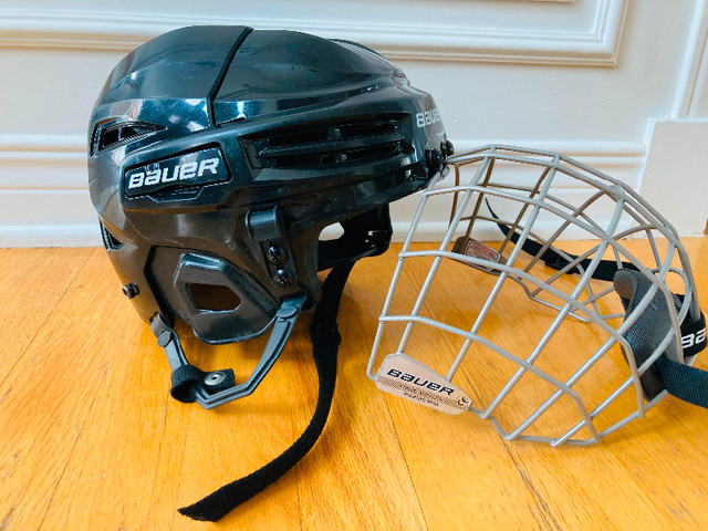 Child’s CCM Hockey Skates and Bauer Caged Helmet in Hockey in Ottawa - Image 4