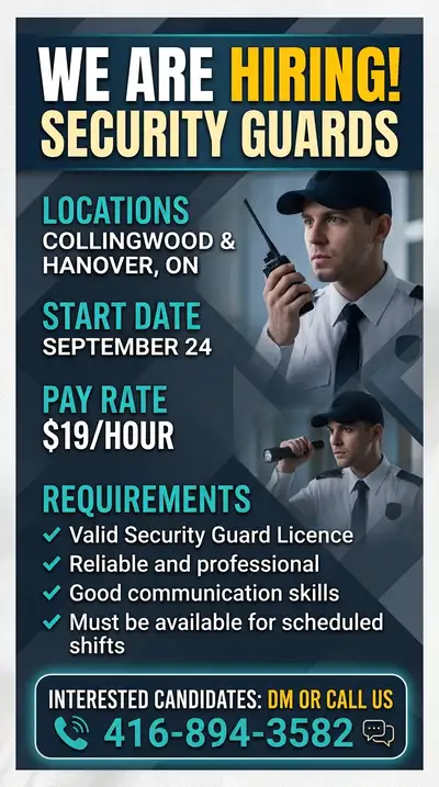 Hiring Security Guards, View more