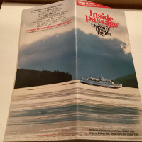 Vintage BC Queen of Prince Rupert Ferry Map, Schedule and Fares