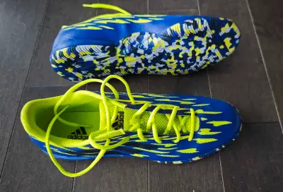 Brand new Adidas Indoor Soccer shoes, still in the box. Men's size 12