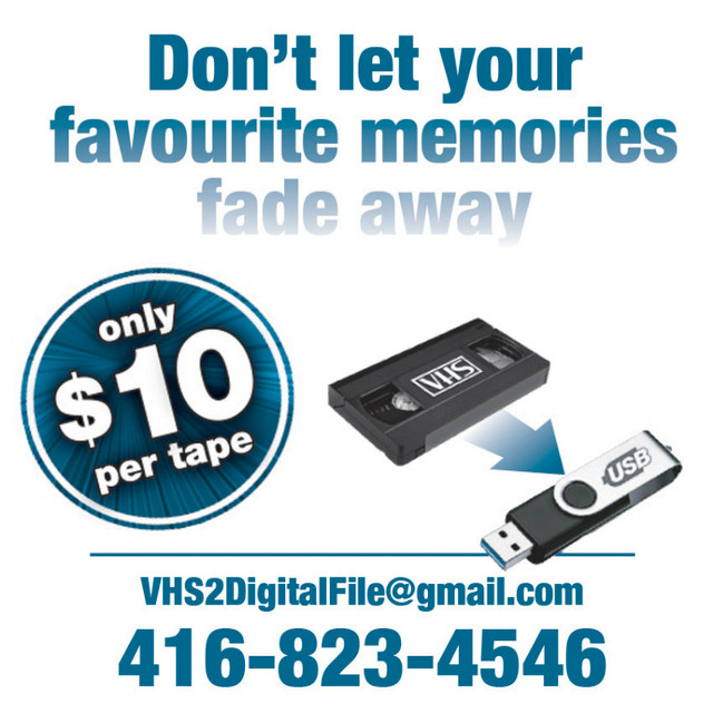 VIDEOTAPES TO USB CONVERSIONS in Photography & Video in Hamilton - Image 3