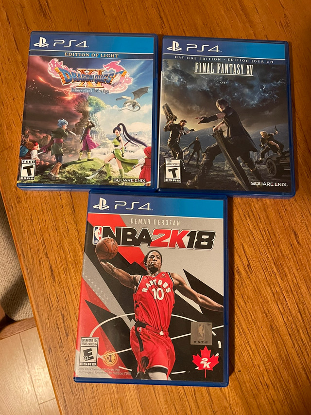 PS4 Games in Sony Playstation 4 in Burnaby/New Westminster