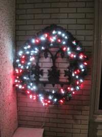 Outdoor 30" Lighted Christmas Wreath