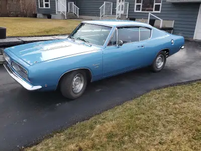 1968 Plymouth Barracuda Fastback. This immaculate collector is a well-preserved 2-Door Hardtop finis...