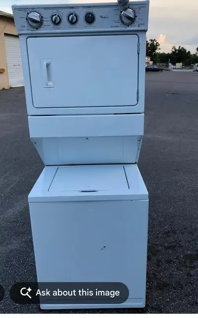 whirlpool stacked washer  dryer mint delivery available , View more