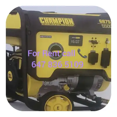 PLEASE READ THE DESCRIPTION Champion New generator for rent 6250 / 5500 30 AMP 120/240V,L14-30 Recoi...