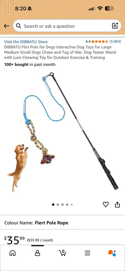 dog teaser toy, View more
