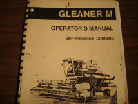 Gleaner combine and corn head manuals