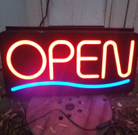 $60 NewOn Open light sign energy efficient like new condition