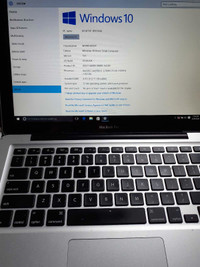 Apple macbook A1278 with windows 10 os