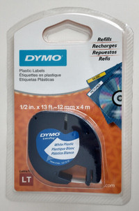 Étiquettes en plastique pour Dymo (recharges)