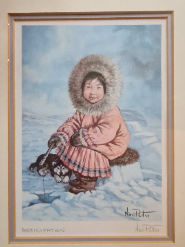 Inuit Artist Nori Roberts. 2 Signed Prints Arts & Collectibles