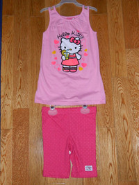 Pink Butterfly Skirt Flowers & Girls Shirt Short & Flip Flap Set