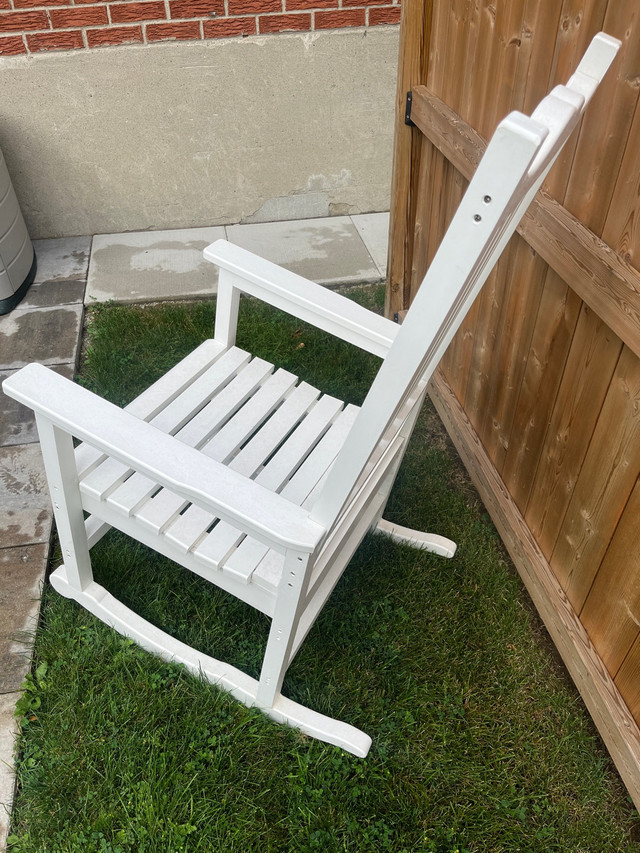 Solid Resin Made Outdoor All-Weather Rocking Chair in Patio & Garden Furniture in Mississauga / Peel Region - Image 3