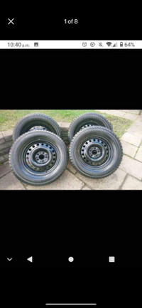 Set of 4 NEW YOKOHAMA winter tires with rims (245 65 17) pattern