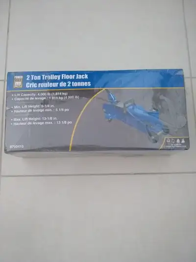 New 2 Ton Trolley Floor Jack $40, Negotiable Pick up from 16th Ave and McCowan Rd in Markham