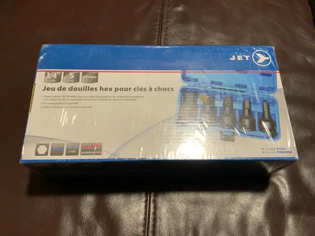 JET 3/4 drive Metric Impact Hex Bit Socket Set in Hand Tools in Oshawa / Durham Region - Image 2