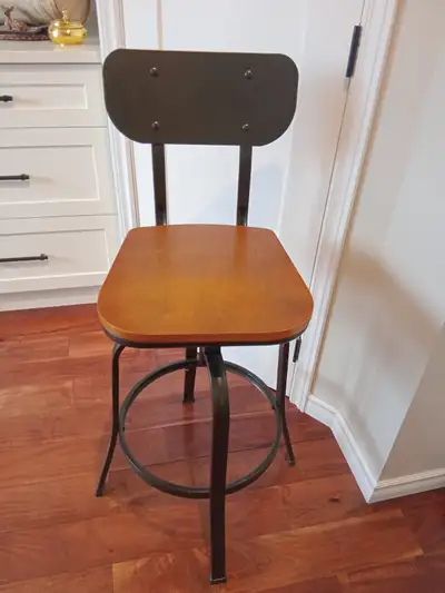 Adjustable Swivel Bar Stool Counter Stool Drafting Chair, Voir plus