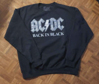 2022 Ac/Dc Back in Black long sleeve sweat shirt x extra large t