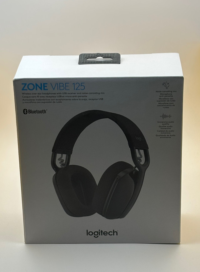 Logitech Zone Vibe 125 Wireless Over Ear Headphones in Headphones in Markham / York Region - Image 3