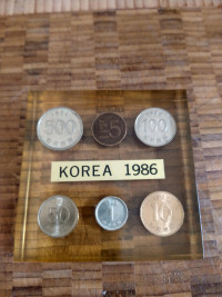Korea 1986 coin.set 