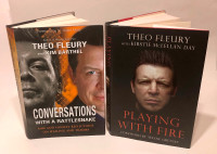 Theo Fleury Hardcover Book ~ Playing With Fire