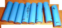 8 of rechargeable batteries, also commonly used for solar yard l