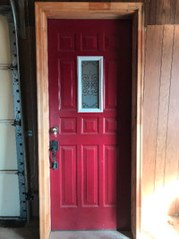 FORSALE: Front entrance steel door complete with frame 32"x80"