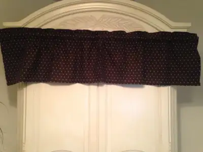 Window Curtain Valance Picture # 1, 2, 3 & 4--- New 56" long X 13" wide---$10