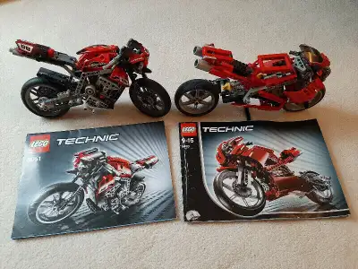 Both sets are built and come with instructions. $60 for 8051 and $100 for 8420. 8051 is Sold.